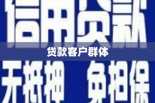 汶川贷款客户群体