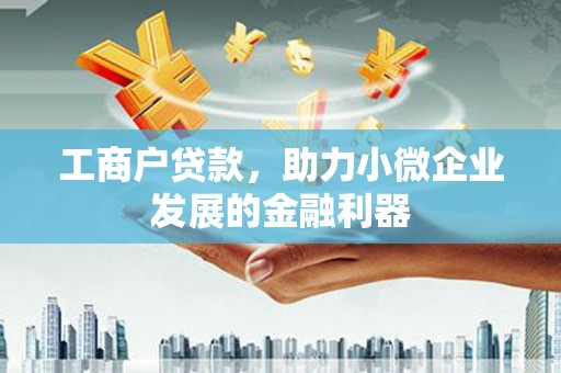 汶川工商户贷款，助力小微企业发展的金融利器