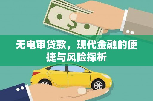 汶川无电审贷款，现代金融的便捷与风险探析