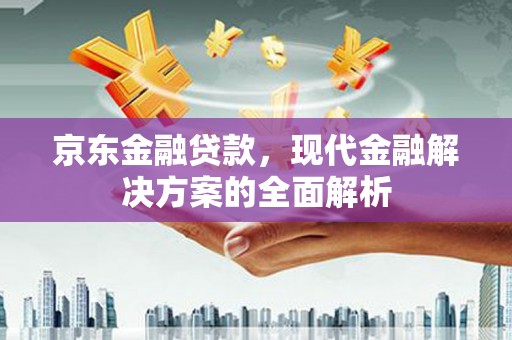 汶川京东金融贷款，现代金融解决方案的全面解析
