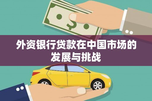 汶川外资银行贷款在中国市场的发展与挑战
