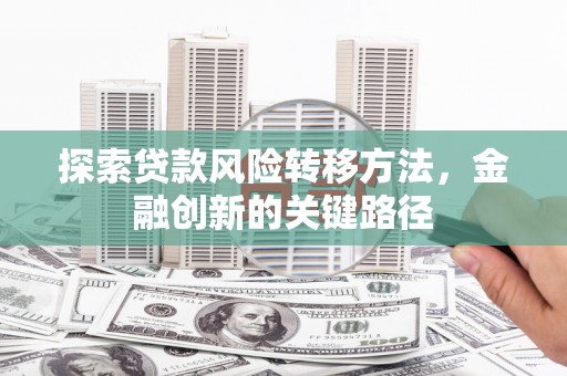 汶川探索贷款风险转移方法，金融创新的关键路径