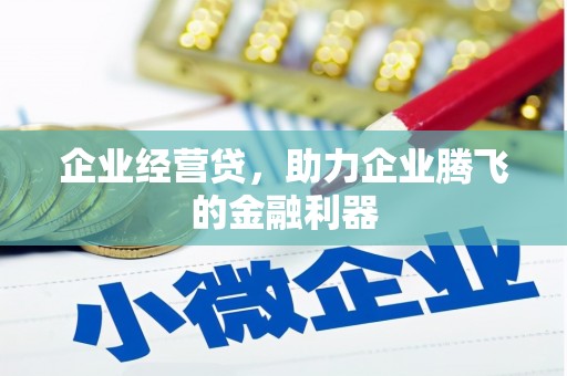 汶川企业经营贷，助力企业腾飞的金融利器