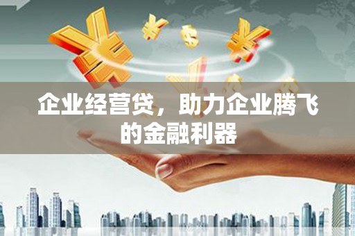 汶川企业经营贷，助力企业腾飞的金融利器