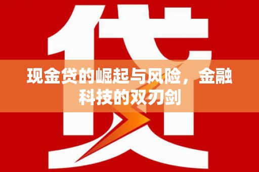 汶川现金贷的崛起与风险，金融科技的双刃剑