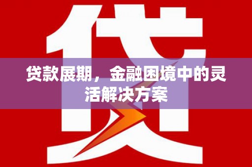 汶川贷款展期，金融困境中的灵活解决方案