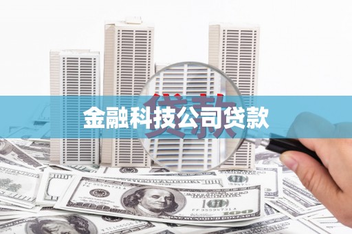 汶川金融科技公司贷款