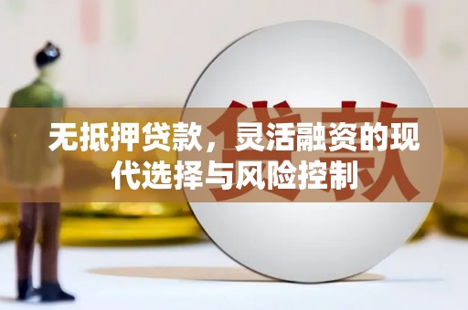 汶川无抵押贷款，灵活融资的现代选择与风险控制