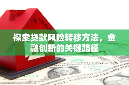 汶川探索贷款风险转移方法，金融创新的关键路径