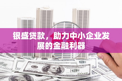 汶川银盛贷款，助力中小企业发展的金融利器