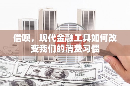 汶川借呗，现代金融工具如何改变我们的消费习惯