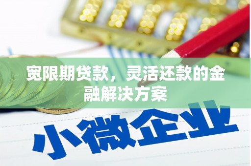汶川宽限期贷款，灵活还款的金融解决方案