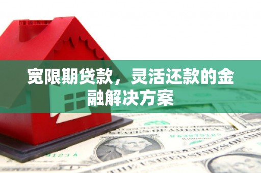 汶川宽限期贷款，灵活还款的金融解决方案