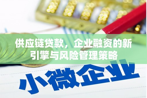 汶川供应链贷款，企业融资的新引擎与风险管理策略