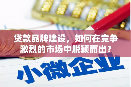 汶川贷款品牌建设，如何在竞争激烈的市场中脱颖而出？