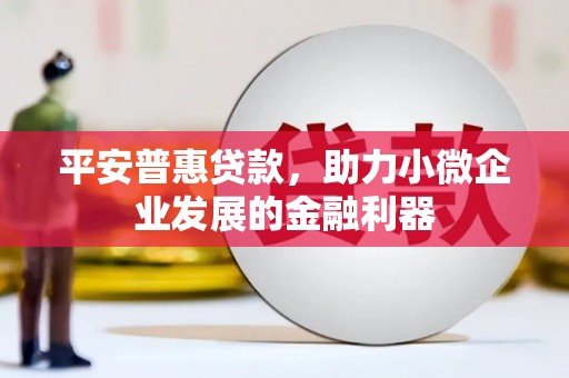 汶川平安普惠贷款，助力小微企业发展的金融利器
