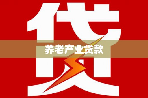 汶川养老产业贷款