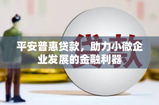 汶川平安普惠贷款，助力小微企业发展的金融利器