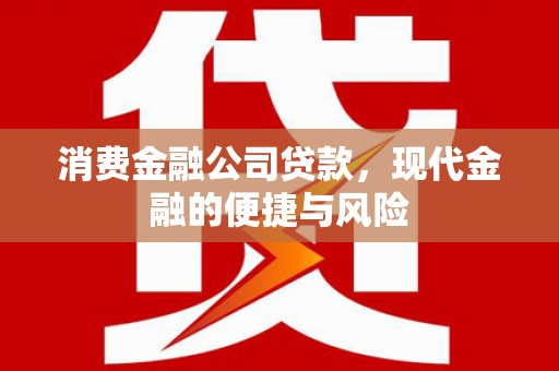 汶川消费金融公司贷款，现代金融的便捷与风险